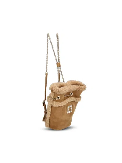 Roger Vivier Tres Vivier Backpack With Buckle And Chain Strap In Multi