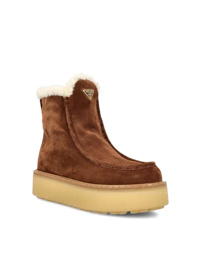 Prada Boots In Brown