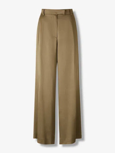 Dries Van Noten Wide Leg Trousers In Green