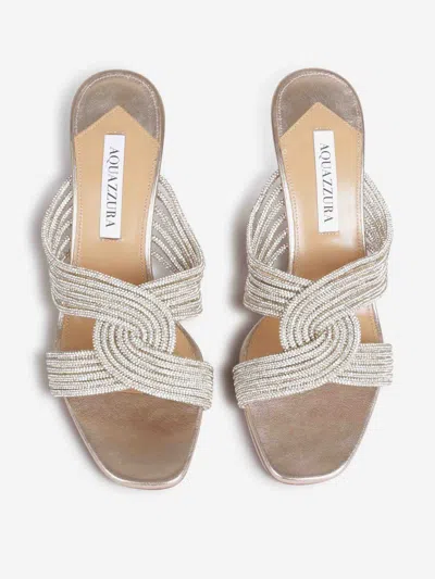 Aquazzura Gatsby Mules 75 In Multi
