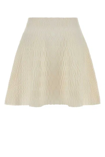 Balmain A-line Skirt In Neutral