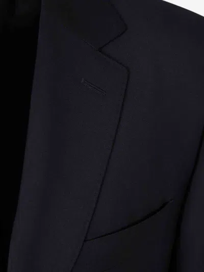 Canali Peak-lapel Double-breasted Suit In Multi