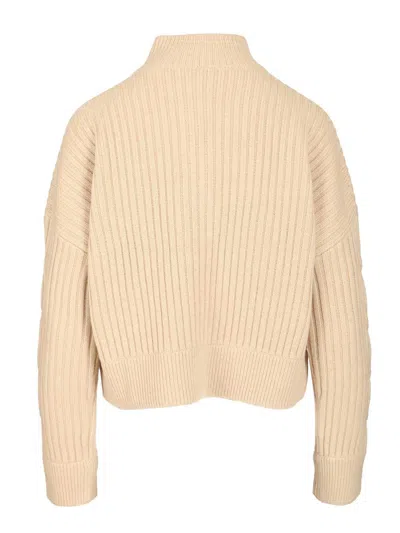 Max Mara Afelio Cardigan Cachemire Knitwear Beige In Multi