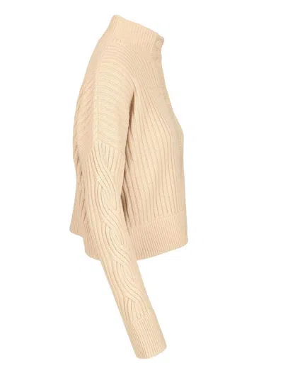 Max Mara Afelio Cardigan Cachemire Knitwear Beige In Multi