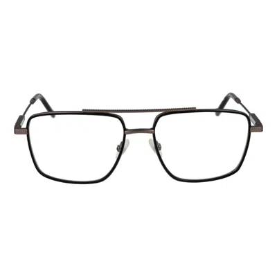 Hackett Gray Men Optical Frames In Black