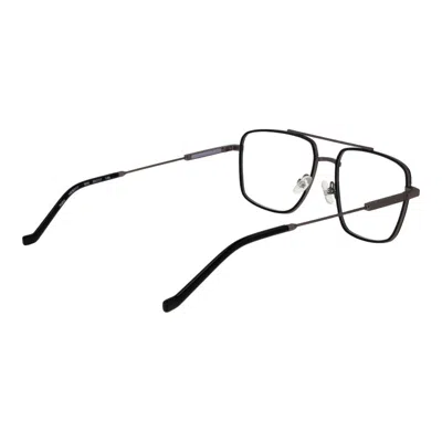 Hackett Gray Men Optical Frames In Black
