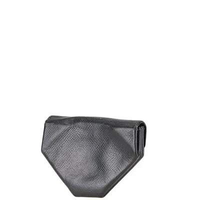Pre-owned Hermes Ardoise Epsom Leather Coin Purse/coin Case () In Gray