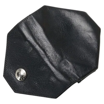 Pre-owned Hermes Ardoise Epsom Leather Coin Purse/coin Case () In Gray