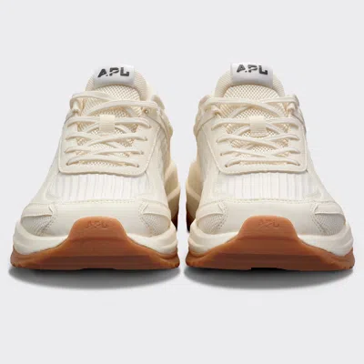 Apl Athletic Propulsion Labs Jogger Textured Lace-up Sneakers In White