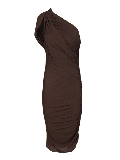 Rick Owens Amira Dress Dresses Brown In Brown