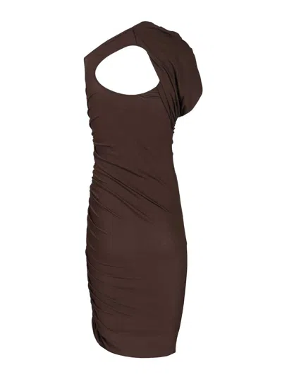 Rick Owens Amira Dress Dresses Brown In Brown