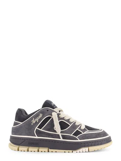 Axel Arigato Low-top Nubuck Sneakers With Contrasting Stitching In Black
