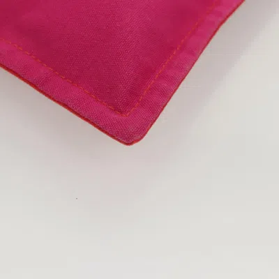 Pre-owned Hermes Hermès Bora Bora Pink Canvas Clutch Bag ()