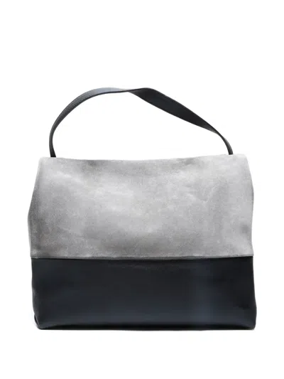 Pre-owned Celine 2000s Suede Shoulder Bag In Gray