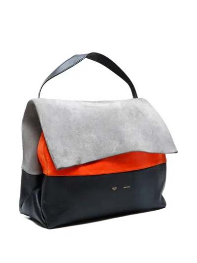 Pre-owned Celine 2000s Suede Shoulder Bag In Gray