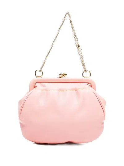 Pre-owned Ferragamo 2000-2015 Mini Bow Shoulder Bag In Pink