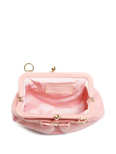 Pre-owned Ferragamo 2000-2015 Mini Bow Shoulder Bag In Pink