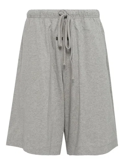 Essentials Drawstring Track Shorts In Gray