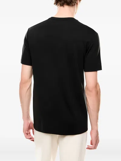 Ea7 Logo-print T-shirt In Black