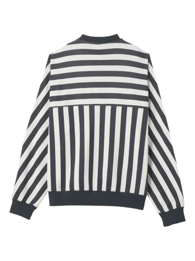 X BIFFI 条纹圆领卫衣