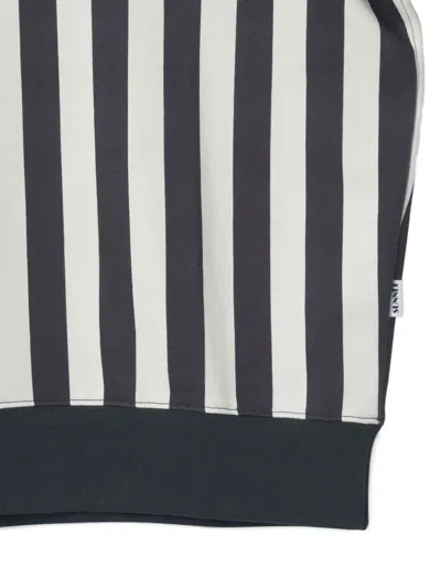 X BIFFI 条纹圆领卫衣