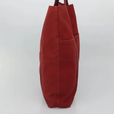 Pre-owned Hermes Hermès Cabas Red Canvas Tote Bag ()