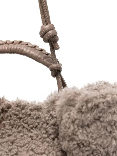 Hereu Braided Handle Shoulder Bag With Adjustable Strap