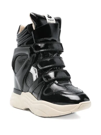 Isabel Marant High-top Sneakers With Glossy Chunky Sole In Multi