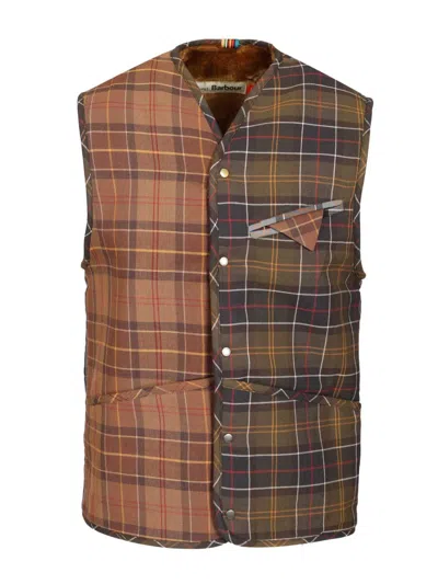 Barbour X Paul Smith Vest Jackets Multicolor In Brown