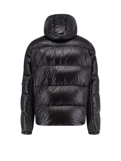 Tatras Belbo Black Down Jacket With Hood And Logo Patch On The Side In Tech Fabric Man In Black