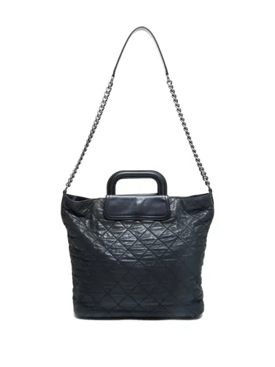 Pre-owned Chanel 2011 Quilted Cc Mark Shoulder Bag In Black