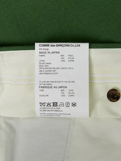 Comme Des Garçons Homme Deux Buttoned Shorts In Green