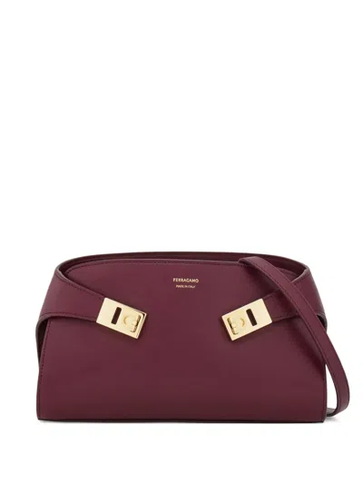 Ferragamo Hug Mini Crossbody Bag In Red