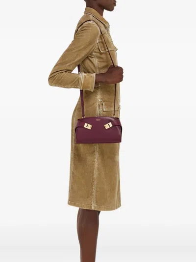 Ferragamo Hug Mini Crossbody Bag In Red