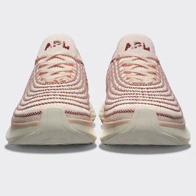Apl Athletic Propulsion Labs Techloom Zipline Creme / Bordeaux / Pixel In Multi
