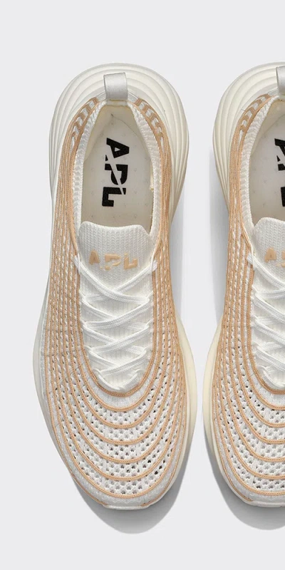 Apl Athletic Propulsion Labs Techloom Zipline Ivory / Camel In Multi