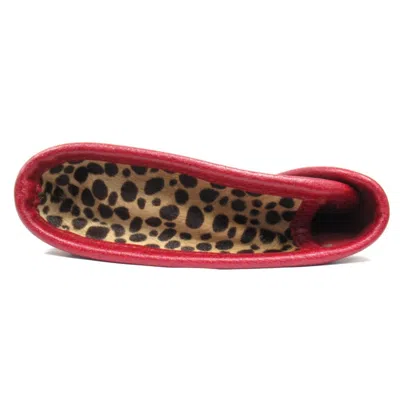 Pre-owned Kate Spade Brown Red Color Leather Clutch Bag () In Multi