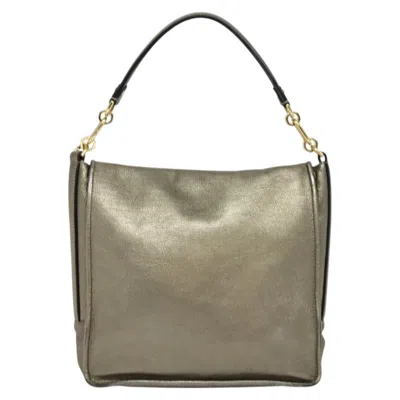 Pre-owned Loewe Anagram Gold Leather Shoulder Bag ()