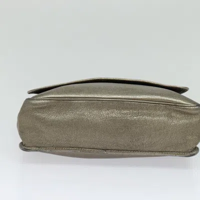 Pre-owned Loewe Anagram Gold Leather Shoulder Bag ()