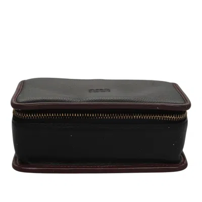 Pre-owned Loewe Black Leather Clutch Bag ()