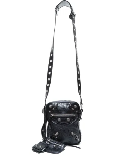 Pre-owned Balenciaga 2020-2025s Le Cagole Cross Body Bag In Black