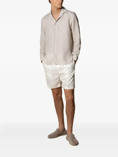 Aurélien Seaside Linen Short In White