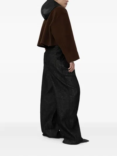 Meotine Karla Cropped Jacket In Brown