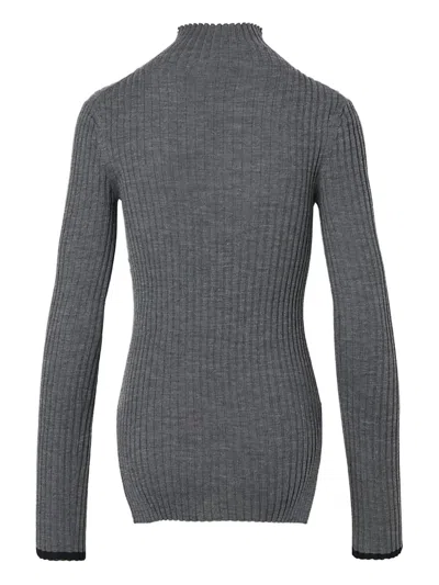Plan C Ribbed-knit Turtleneck Sweater In Multi