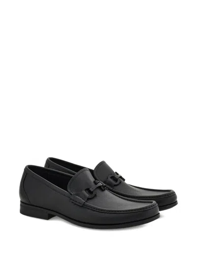 Ferragamo Gancini-buckle Loafer In Animal Print
