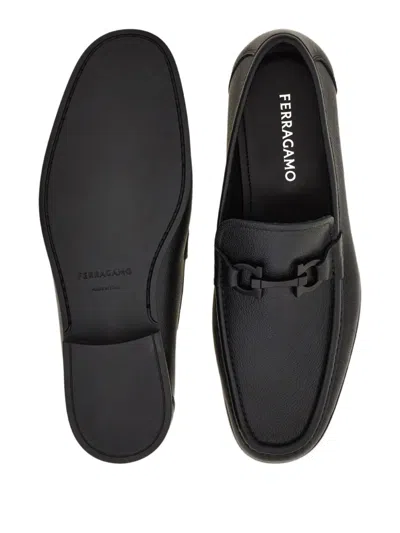 Ferragamo Gancini-buckle Loafer In Animal Print