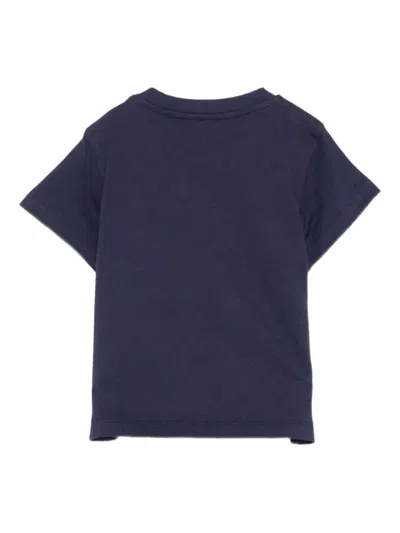 Moschino Teddy Bear Cotton T-shirt In Blue