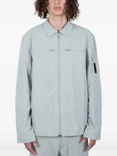A-cold-wall* Gaussian Zip-fastening Overshirt In Gray