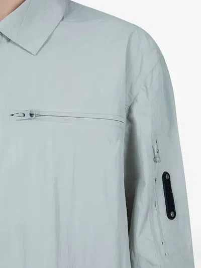 A-cold-wall* Gaussian Zip-fastening Overshirt In Gray