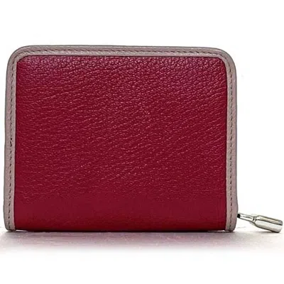 Pre-owned Loewe Pink Leather Coin Purse/coin Case ()